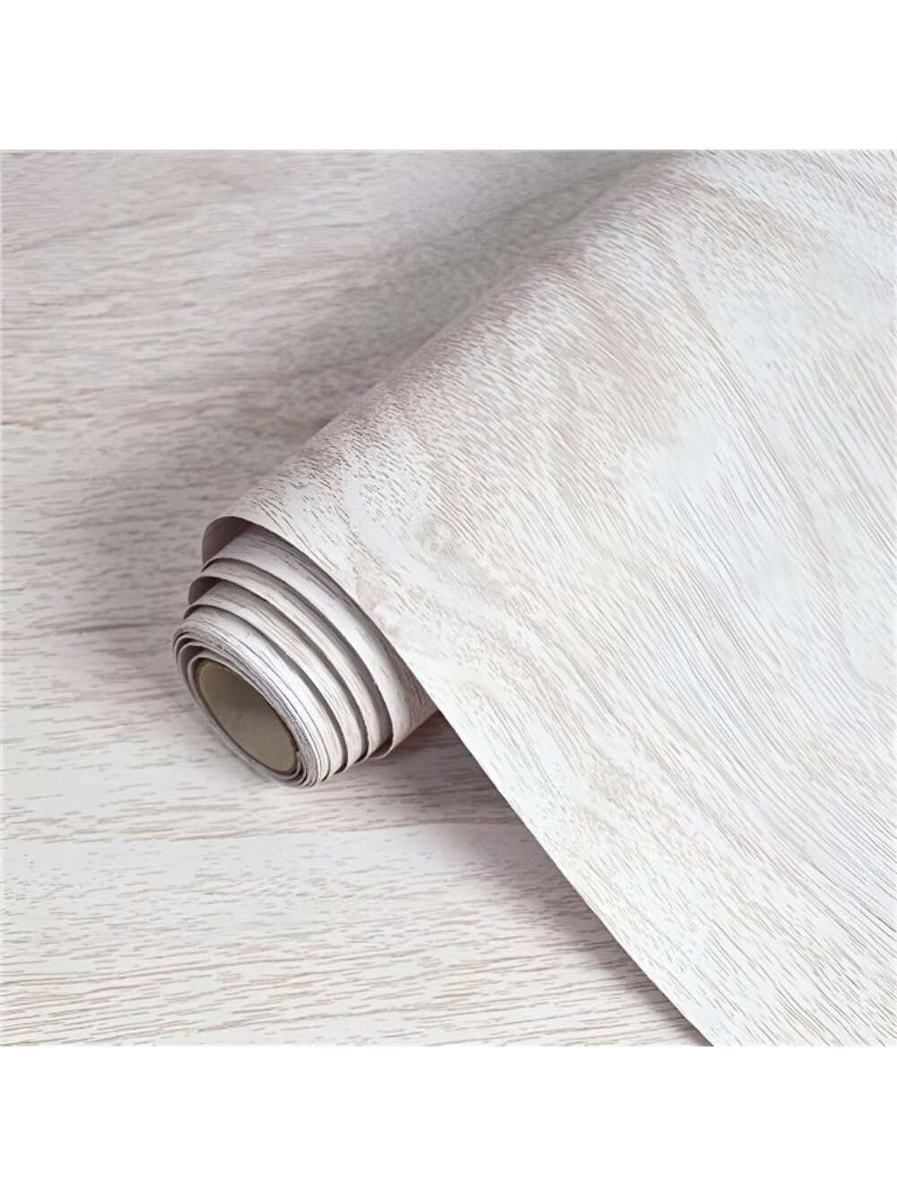 White Wood Contact Paper Wood Peel and Stick Wallpaper 17.7“×118”